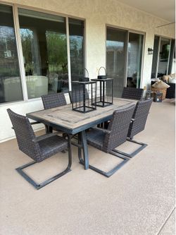 Patio dining table