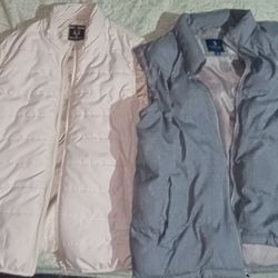 Raw 7 Design Men's Jacket Vest Ivory (White), U.S POLO ASSN. (BLUE)