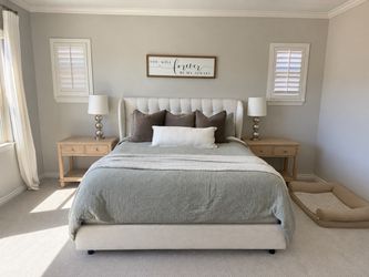 Upholstered bed frame California King Size