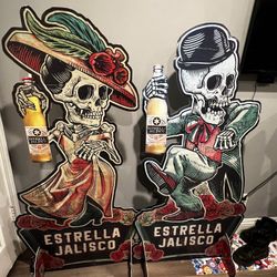 Estrella Jalisco Skeleton Cut Out Boards 