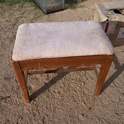 antique chair that went to an antique dressing  table 