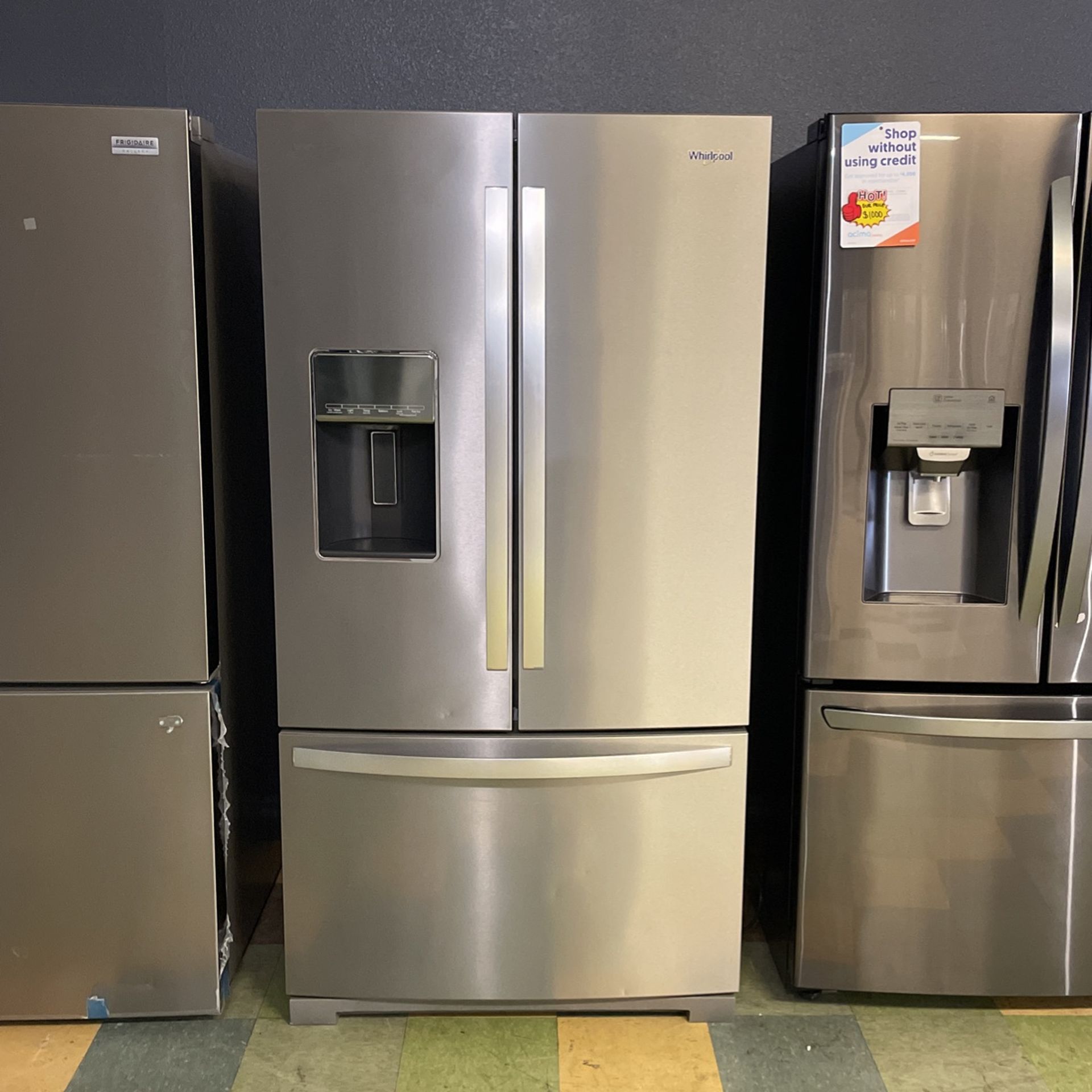 ON SALE NOW‼️Whirlpool Stainless Steel Refrigerator‼️