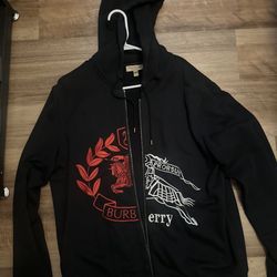 Burberry jacket hoodie size L