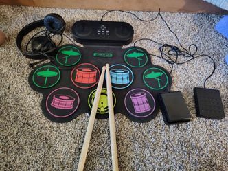 Kids drum set mat