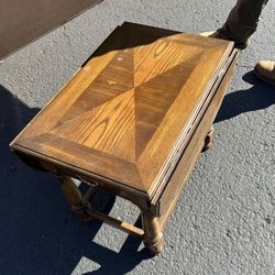 Lovely inlay topped nightstand / Side table 