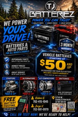 Use batteries, refurbished, batteries, and brand new batteries
