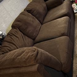$50 Cash Brown 3 Person Couch 
