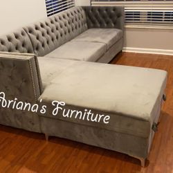 Velvet Sectional 106x75