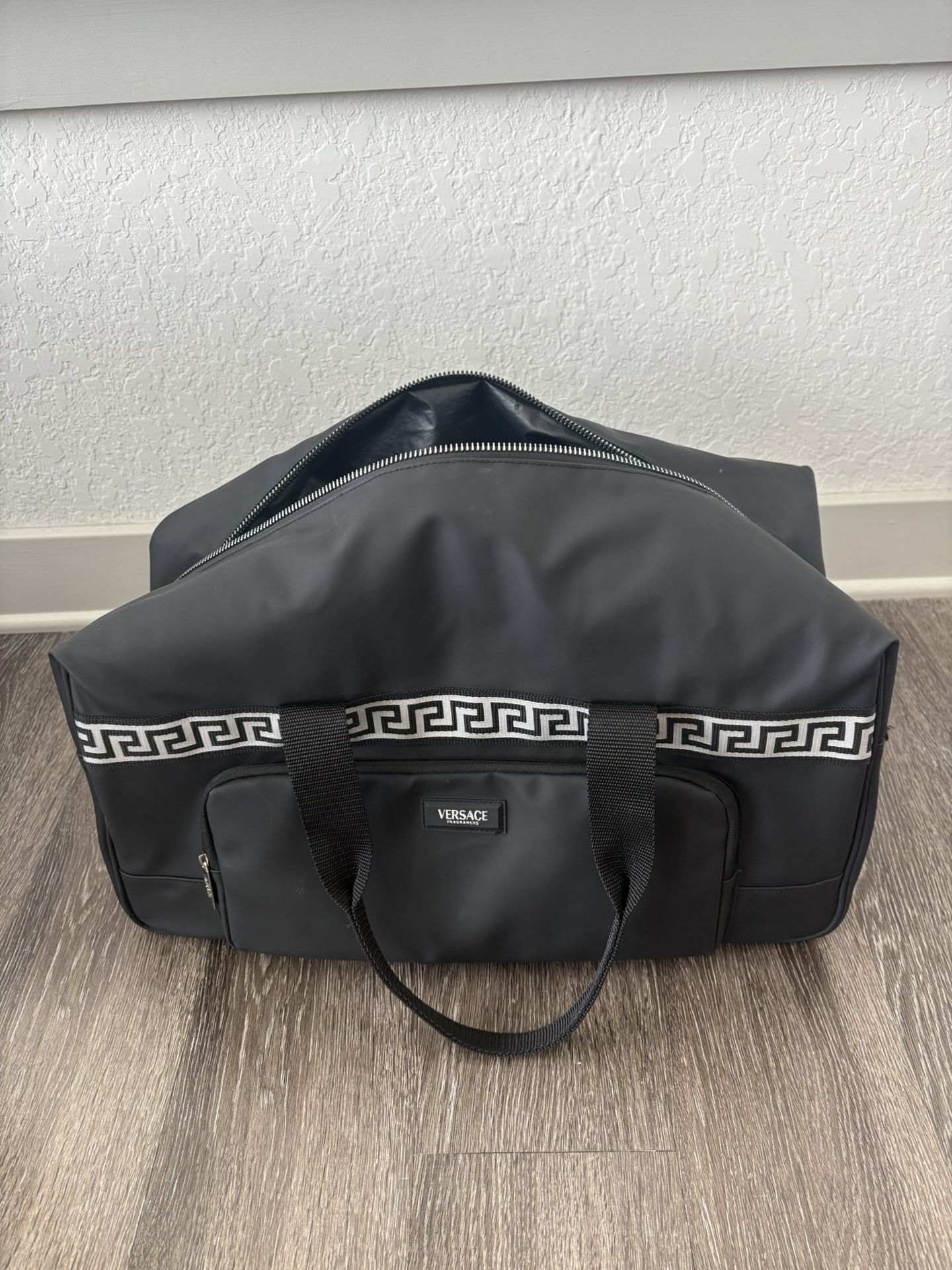 Versace Men’s Leather Duffle Bag