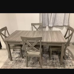 Dining room table with four chair