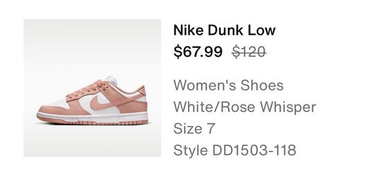 Nike Dunk Low Size 7