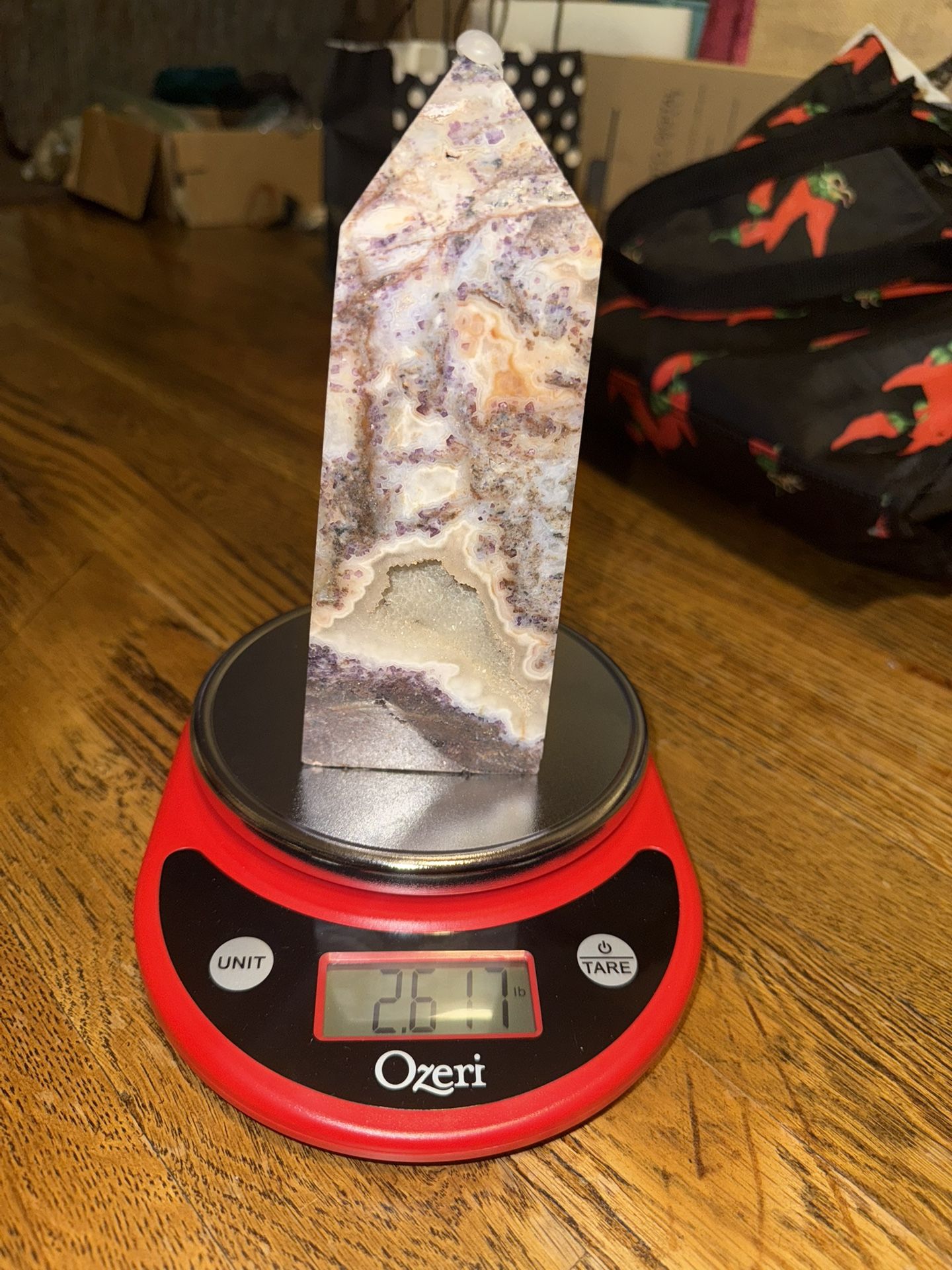 Druzy Purple Sphalerite Tower