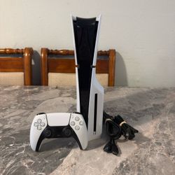 Ps5 Slim Disc 1TB With Controller And Cables