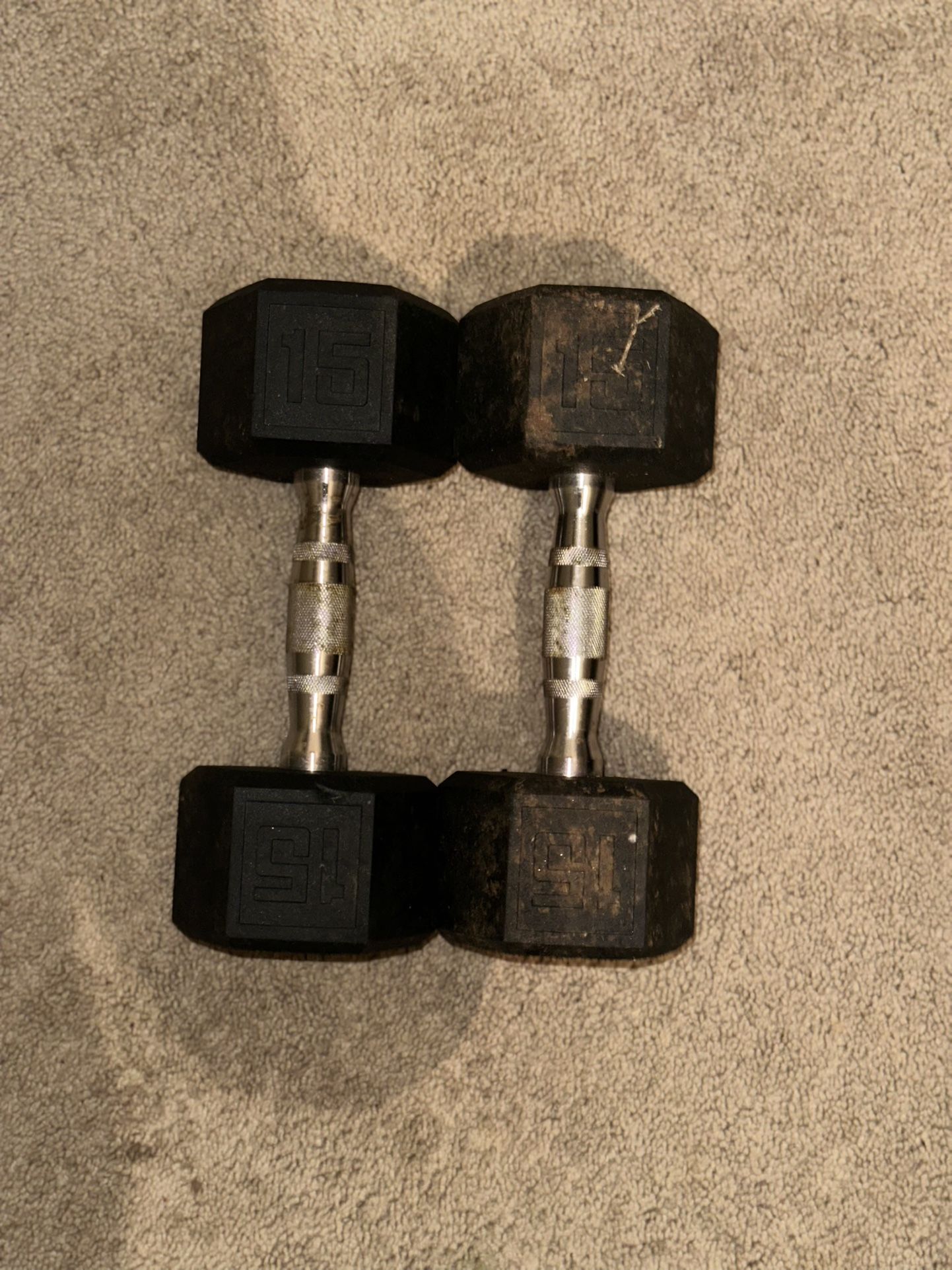 2 15lb. Dumbbells