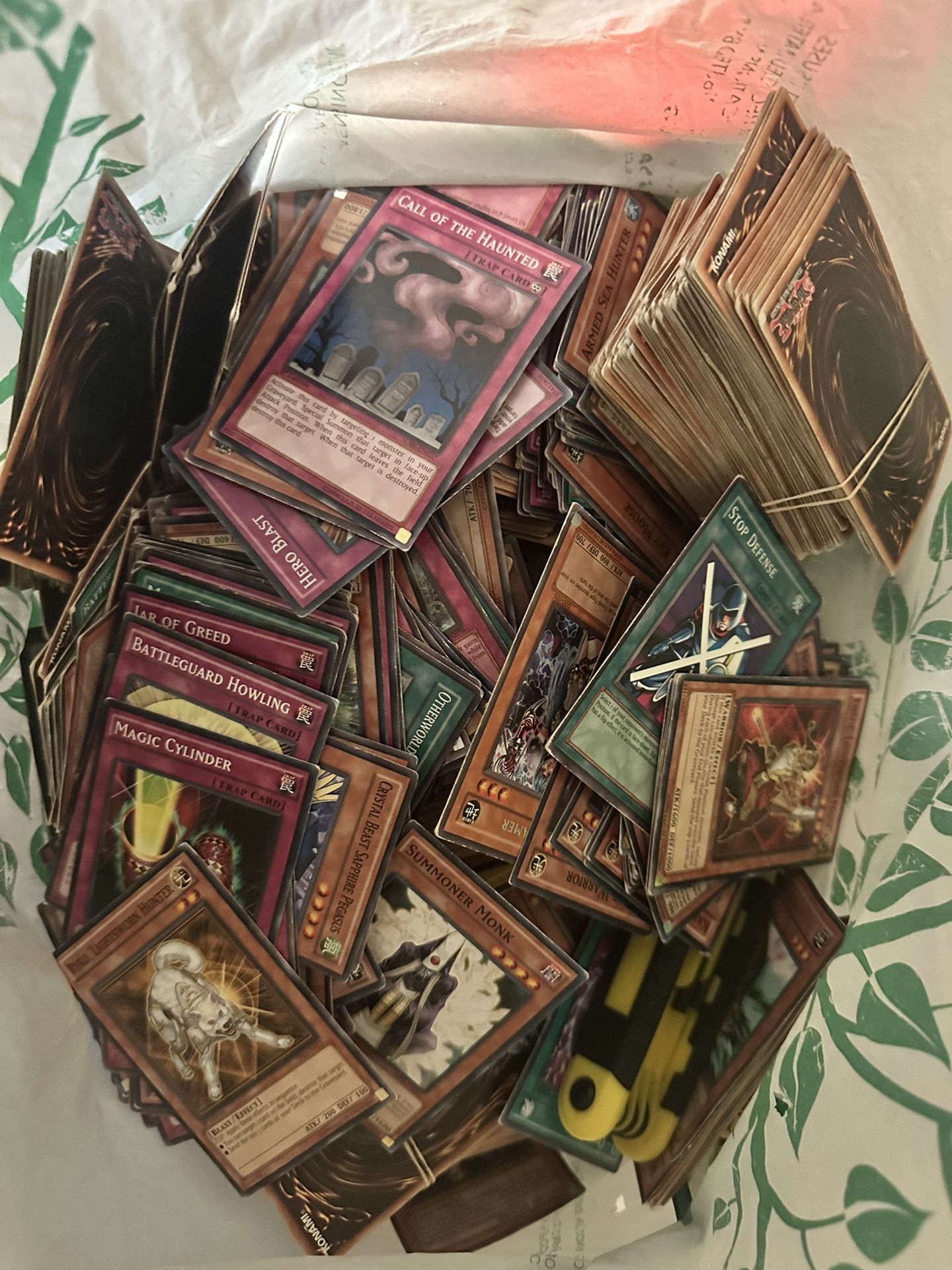 yugioh cards with a rare and flip book