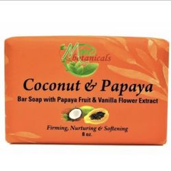 COCONUT & PAPAYA BAR SOAP 8oz