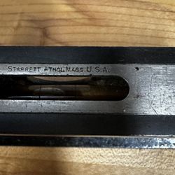 Vintage Starrett 8”Inch Cast-Iron Level.