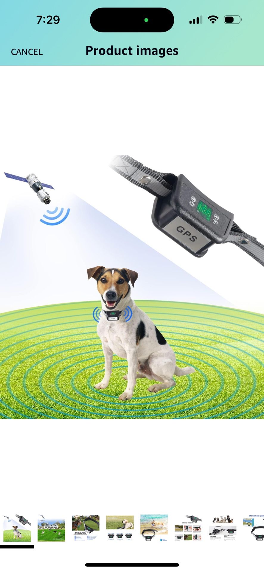 Wireless Dog Fence GPS Pet Containment System, Dog Fence Electric GPS Wireless with Rechargeable Training Collar, Range Up to 3281 FT, Harmless and Su