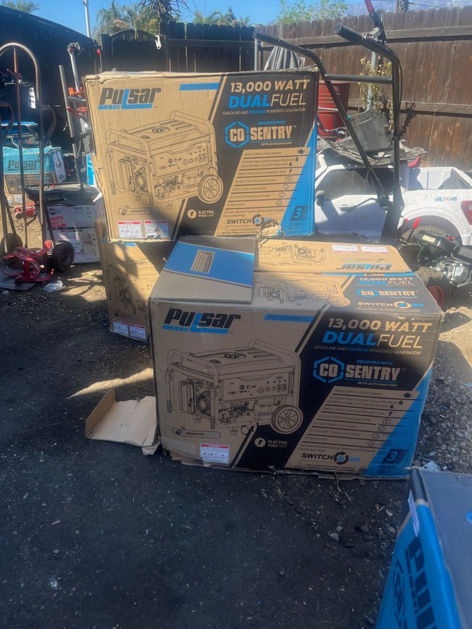 13000 W Pulsar Generator Dual Fuel