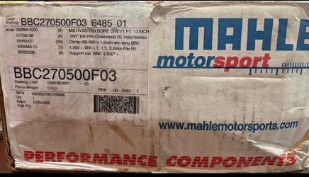 NEW MAHLE PISTON, PINS, CLIPS & RINGS