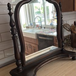 Vintage Victorian table mirror
