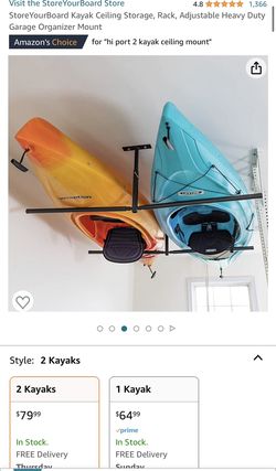 Two Kayak Ceiling Mount