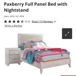Used Girls Bedroom Set With New (Never Used) Full Mattress