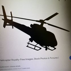 Giant Black Toy Helicopter