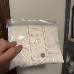 Standard Cot Sheet (2 Pack ) Total 8 Usd