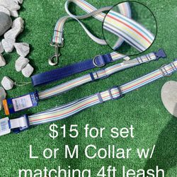 Top Paw Brand Nylon Dog, Leashes, And Collars. Assorted Styles And Sizes.
