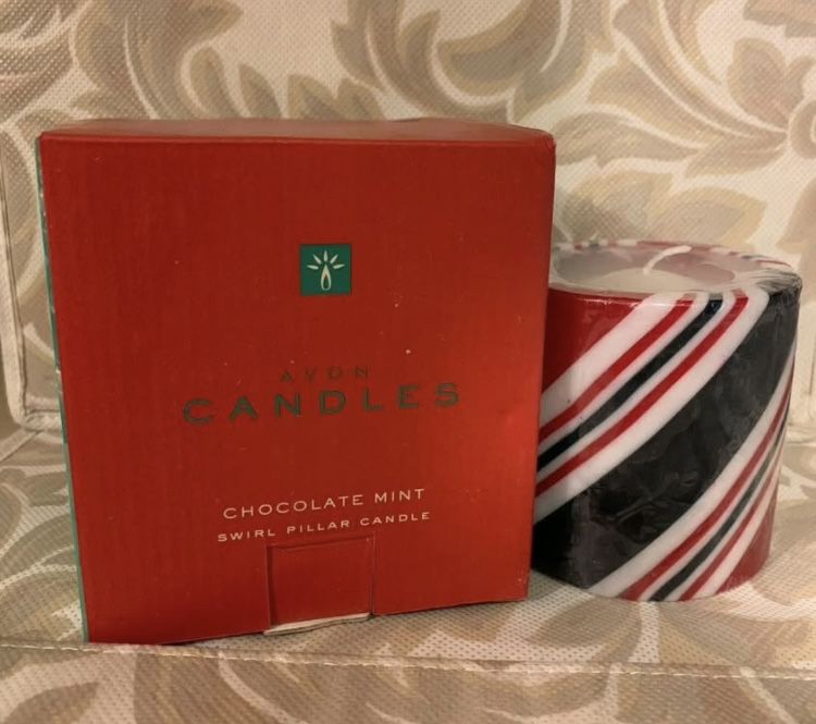 Avon Chocolate Mint Swirl Candle