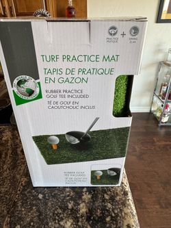 Golf Hitting Turf w/tee
