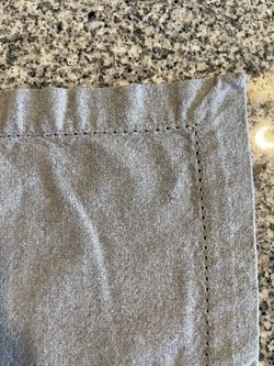 MOVING SALE – 32 Linen Cloth Napkins – Gray/Taupe Hemstitch
