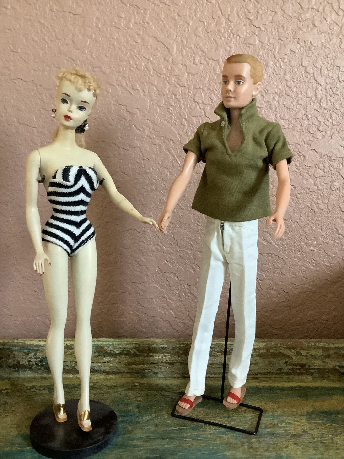 1959 Barbie Doll #3 and Ken Doll ~ Rare