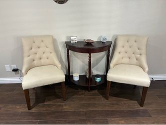Beige Chairs (pair): Move Out Sale!!!!!