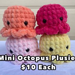 Crochet Mini Octopus Plushie