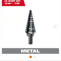 Milwaukee step Drill Bit