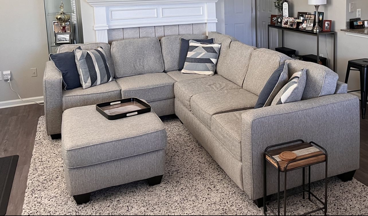 Sofa - Sectional Sofa with Footstool 