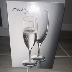 NUDE Brand high - End Champagne Flutes