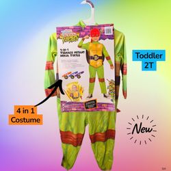TMNT 4-in-1 Toddler Halloween Costume Size 2T