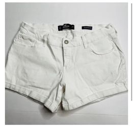 Hollister White Jean Shorts Juniors Size 11