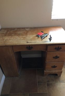 Wooden desk
