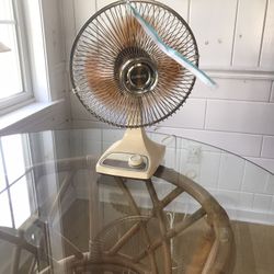 Two  Speed oscillates & stationary 9” fan