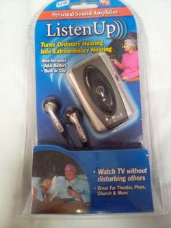 Personal Sound Amplifier - Listen Up - Spy / Hearing Aid