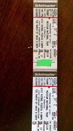 Futbol fiesta tickets Mexico Croatia