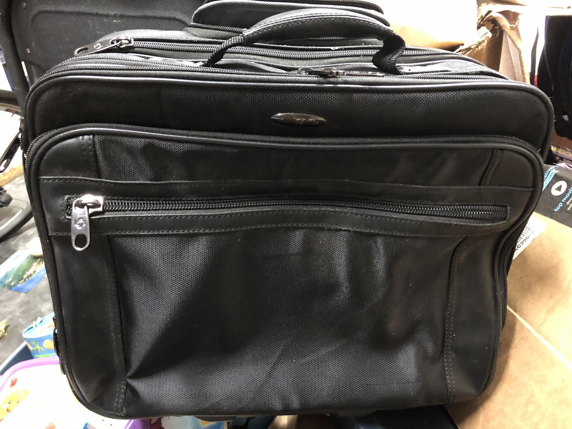 Samsonite rolling under seat luggage/briefcase style bag