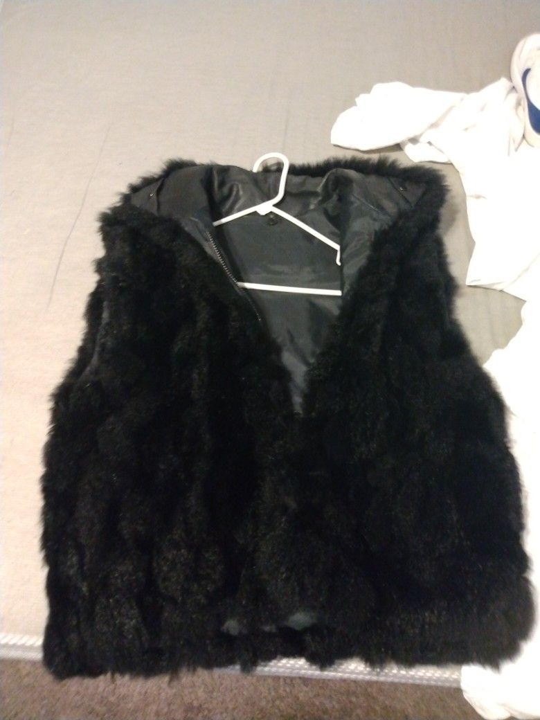 Fur Vest Size Small
