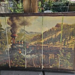 Train Grape Tray Art