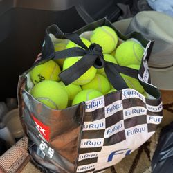 100 DOGGIE BALLS -  USED TENNIS BALLS 