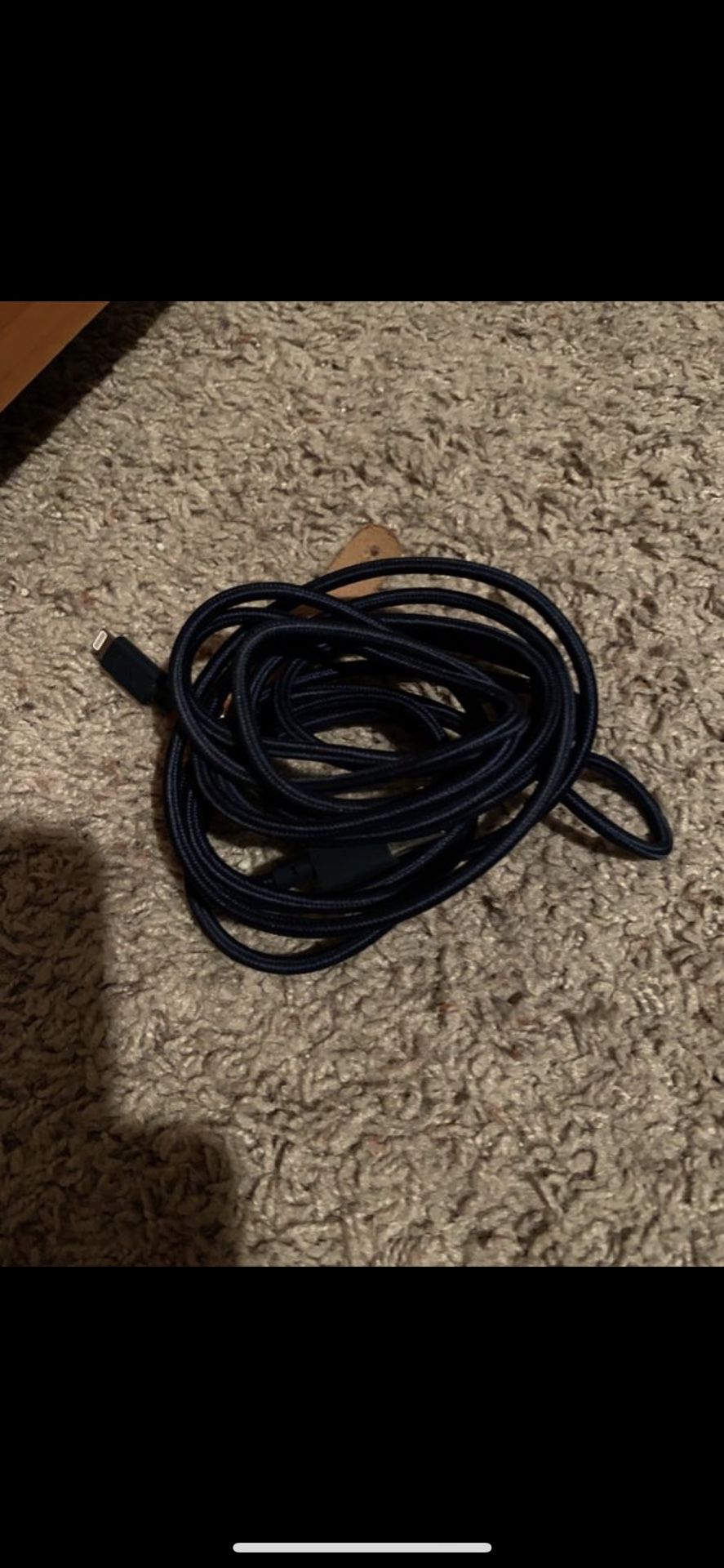 6 foot blue iPhone cord